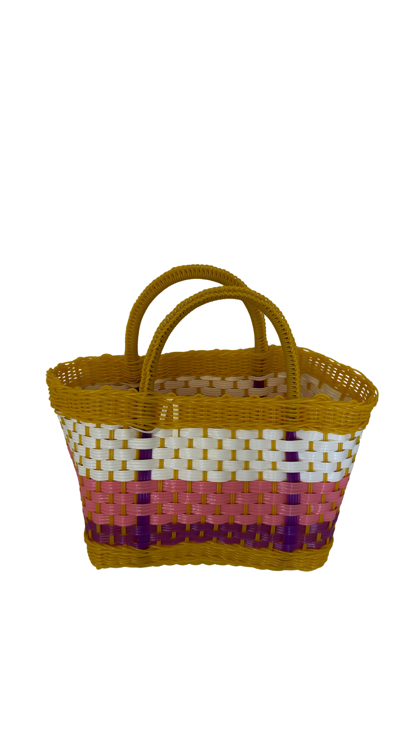 Medium Yellow, White, Pink and Purple Bag