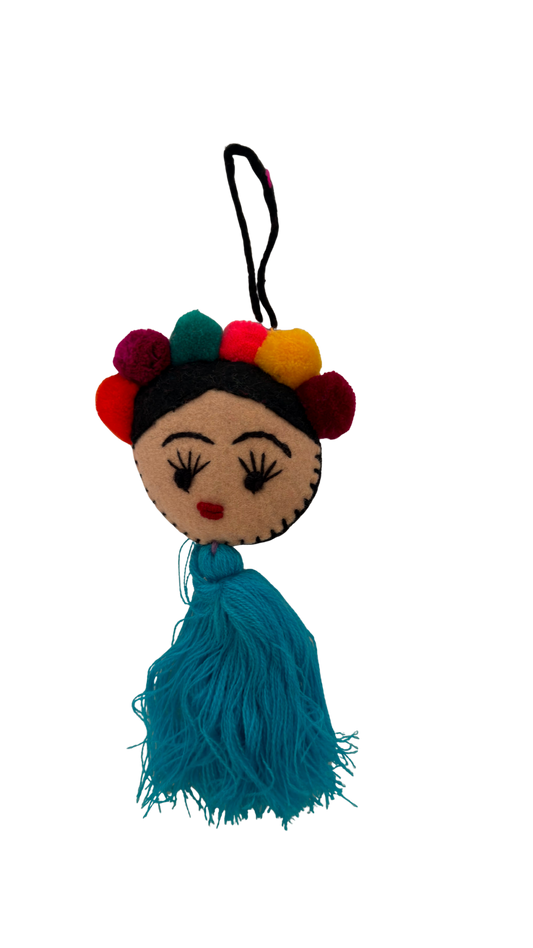Frida Kahlo Blue Pendant