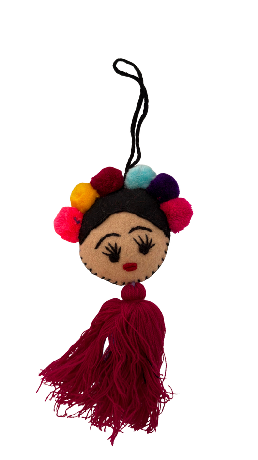 Frida Kahlo Red Pendant