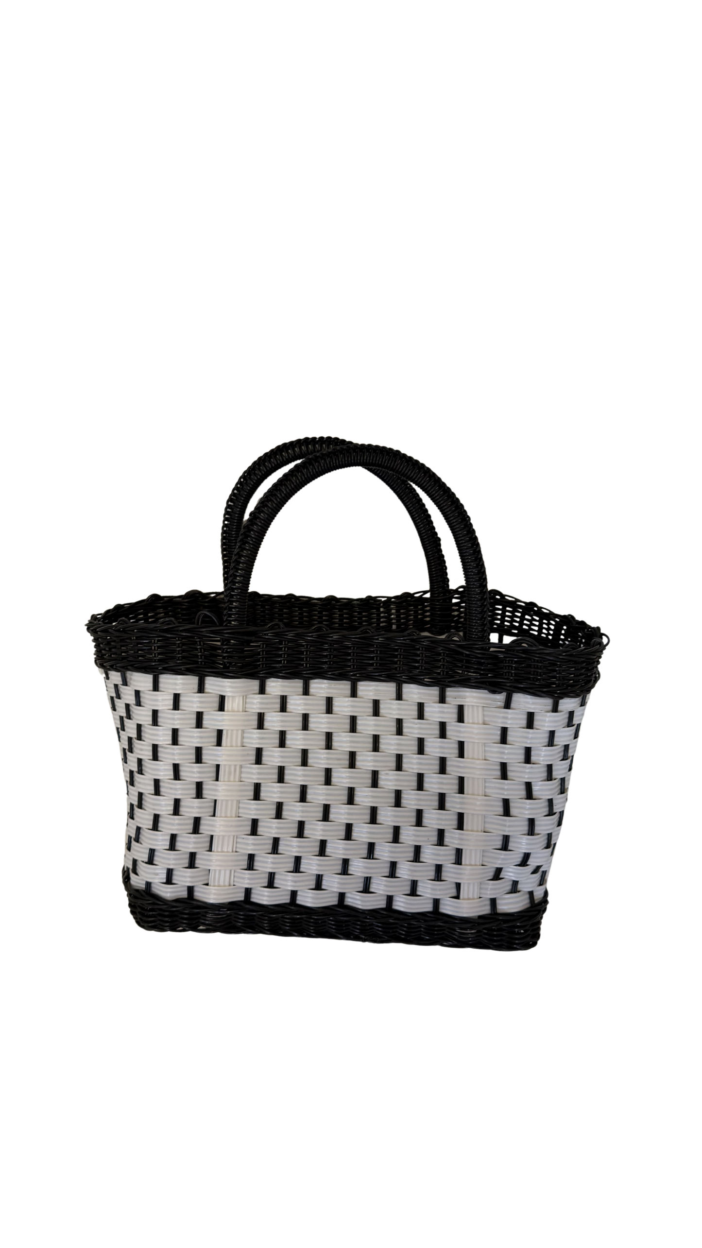 Medium Black and White Bag