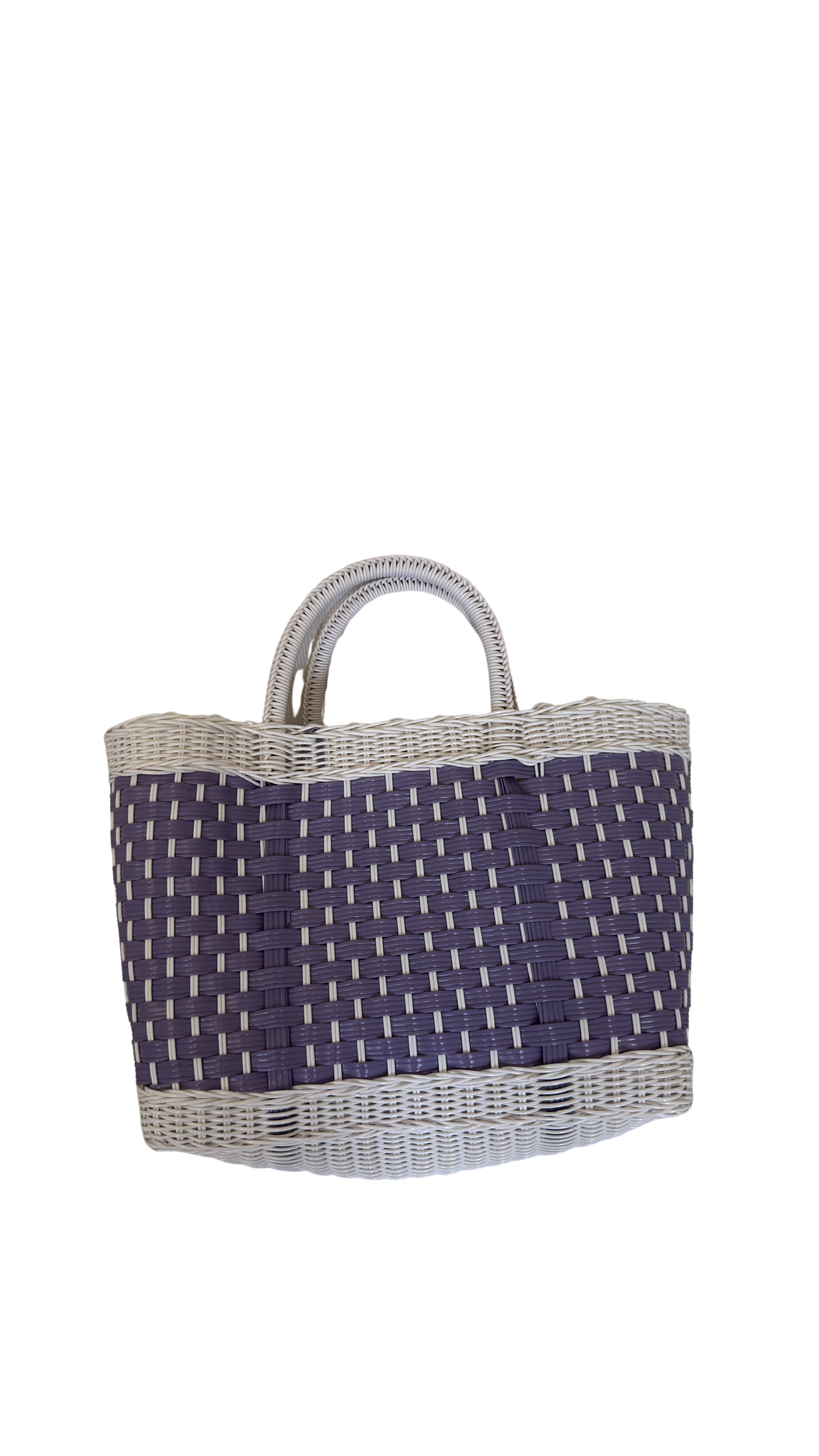 Large White and Purple Bag