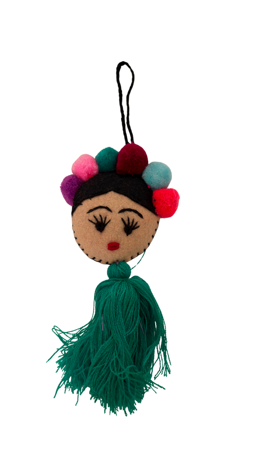 Frida Kahlo Green Pendant