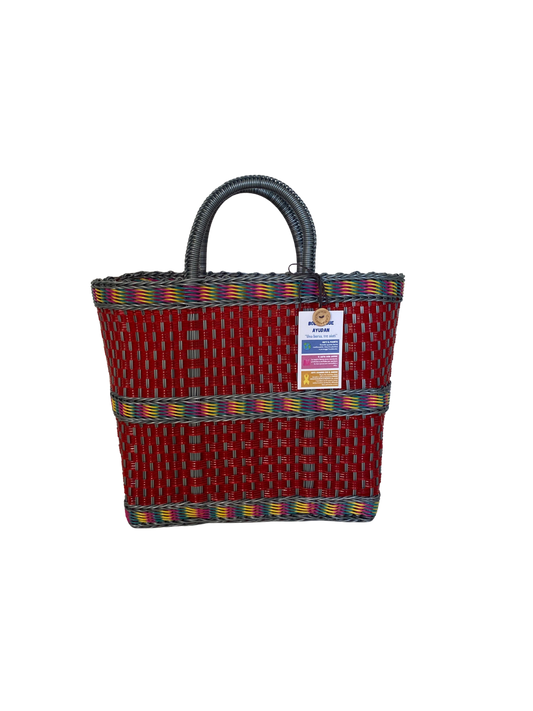 Large Bag Red and Gray